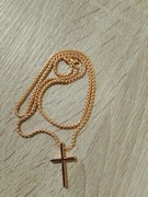 Pierścionek wraz z łańcuszkiem i krzyżykiem  nowe