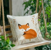 Poszewka na poduszkę, lisek, boho, 40x40cm 