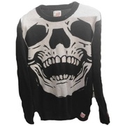 Sweter z czaszką M skull vintage 00s 90s retro old school y2k 