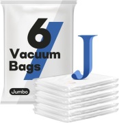 Worki próżniowe na ubrania i kołdry, 6 sztuk, Jumbo, 100 x 80 cm
