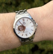 Zegarek Automatyczny Orient Open Hearth na bransolecie 39mm FAG03001W0