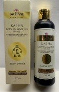 Rozgrzewający i energizujący olej do masażu z tulsi KAPHA 200ml sattva AYUR