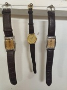 3sztuki zegarek elegancki klasyczny PCA i złoty vintage zestaw okazja