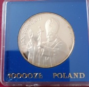 10000 zł Jan Paweł II rok 1987