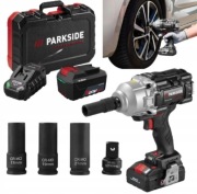 KLUCZ UDAROWY PARKSIDE PERFORMANCE  C4 1356Nm AKU+ŁAD NOWY ZESTAW MOCNY