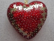 Walentynka Serce cekinowe na walentynki