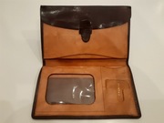 Organizer Wizytownik Etui Skóra Prezent Retro Vintage