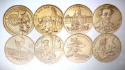 2zł Rocznik 1999 Pełny Zestaw 8 monet Mennicze Wilk Chopin Nato itd