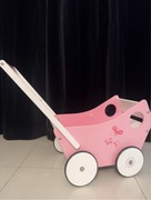 Zabawkowy drewniany wózek