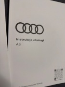 Instrukcja obsługi Audi A3 rok 2024 PL