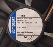 Wentylator osiowy ebmpapst 4412 F/2 | 12V DC 119mm | Sygnał Tacho