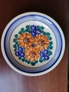 PRL Talerz ozdobny Włocławek fajans porcelana do zawieszenia inicjały