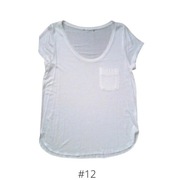 Biała bluzka T-Shirt z kieszenią H&M rozmiar M/38 #12