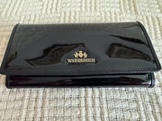 Portfel damski Wittchen czarny lakierowany skóra naturalna