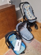 Wózek KIDDY zestaw 3w1 kolor: Polar Grey