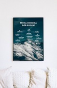 Korona gór Polski Plakat 70x50cm