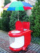 Wózek handlowy-gastronomiczny-do handlu obwoźnego