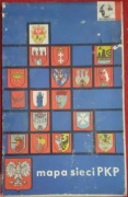 Mapa kolejowa „Mapa sieci PKP” 1969