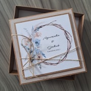 Personalizowana kartka ślubna w pudełeczku