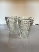 Piękne wazony szklane vintage 2 sztuki 