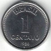 Brazylia 1 centavo 1986 - 15 mm