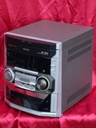 Wieża mini PHILIPS FW-C390 radio wzmacniacz EQ CD działają, deck nie działa