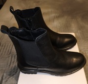 Dziewczęce sztyblety skórzane, rozmiar 36, nowe