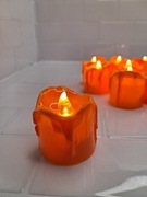 12x lampki LED imitujące świeczki, na baterie, jak prawdziwe świeczki