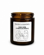 Świeca Sojowa ,,Na wieczór z przyjaciółką",knot drewniany, prezent