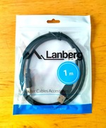 Kabel USB-A M/M 2.0 1m Lanberg