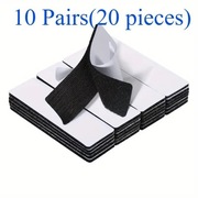 10 Par Pasków Rzepowych - Samoprzylepna Dwustronna Taśma Klejąca