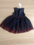 Nowa elegancka sukienka w serduszka roz. 92