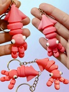 Brelok Breloczek do kluczy lub plecaka KAŁAMARNICA DRUK 3D FLEXI