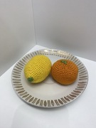 Mandarynka szydełkowa,jedzenie,przyjęcie lalek,zabawa w sklep,kawiarnia