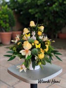 Kompozycja kwiatowa, Wielkanoc, dekoracja stołu 