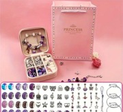 Zestaw do tworzenia biżuterii typu charms fioletowy