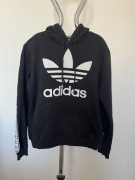 Adidas Originals Bluza Hoodie Trefoil M Oversize Streetwear Czarna Klasyk