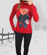 Cienki golf z aplikacją świąteczną firmy Azara 