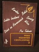 Przed egzaminem z języka polskiego. Maria Ginter, Tomasz Grzegorzewski