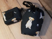 Zestaw saszetka na smaczki i woreczki # jack russell terrier 