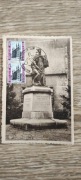 Stara pocztówka Belgia Leuven 1941 - Pomnik Ojca Damiana