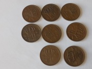 20 centimes Belgia -różne roczniki - 8 szt.