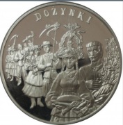 Srebrna moneta 20zł DOŻYNKI - 0,84 oz uncji Ag 999. Czytaj opis