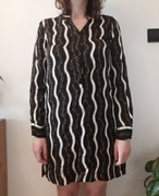 Sukienka tunika w łańcuchy wiskozowa łańcuszki wiskoza Soya Concept S 36