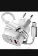 ZESTAW | SZYBKA ŁADOWARKA SIECIOWA USB TYPE-C + KABEL TYPE C | PD20W 3000mA