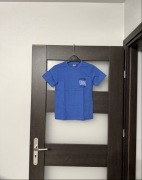 T-shirt chłopięcy z nadrukiem niebieski nowy rozmiar 140