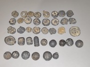 ZESTAW STARYCH OŁOWIANYCH PLOMB KOSTEK KUL 470 GRAMÓW OŁOWIU