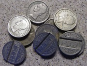 Zestaw 10  żetonów telefonicznych z 1937 roku ( Francja )