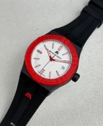 NOWY Maurice Lacroix Aikon #tide Biała Tarcza Pełen Zestaw + Czerwony Pasek