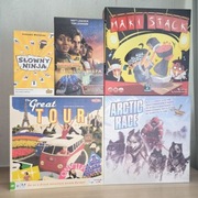 Pakiet gier rodzinnych Pandemic, Arctic Race, Maki Stack, The Great Tour 